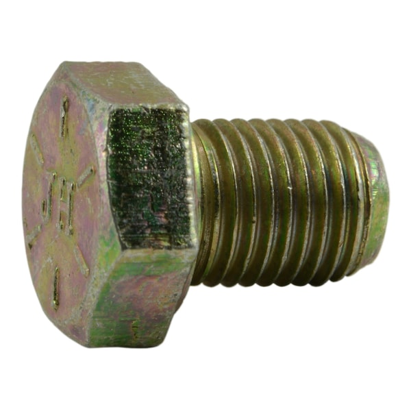 Midwest Fastener Grade 8, 3/8"-24 Hex Head Cap Screw, Zinc Yellow Steel, 1/2 in L, 50 PK 00855 - main